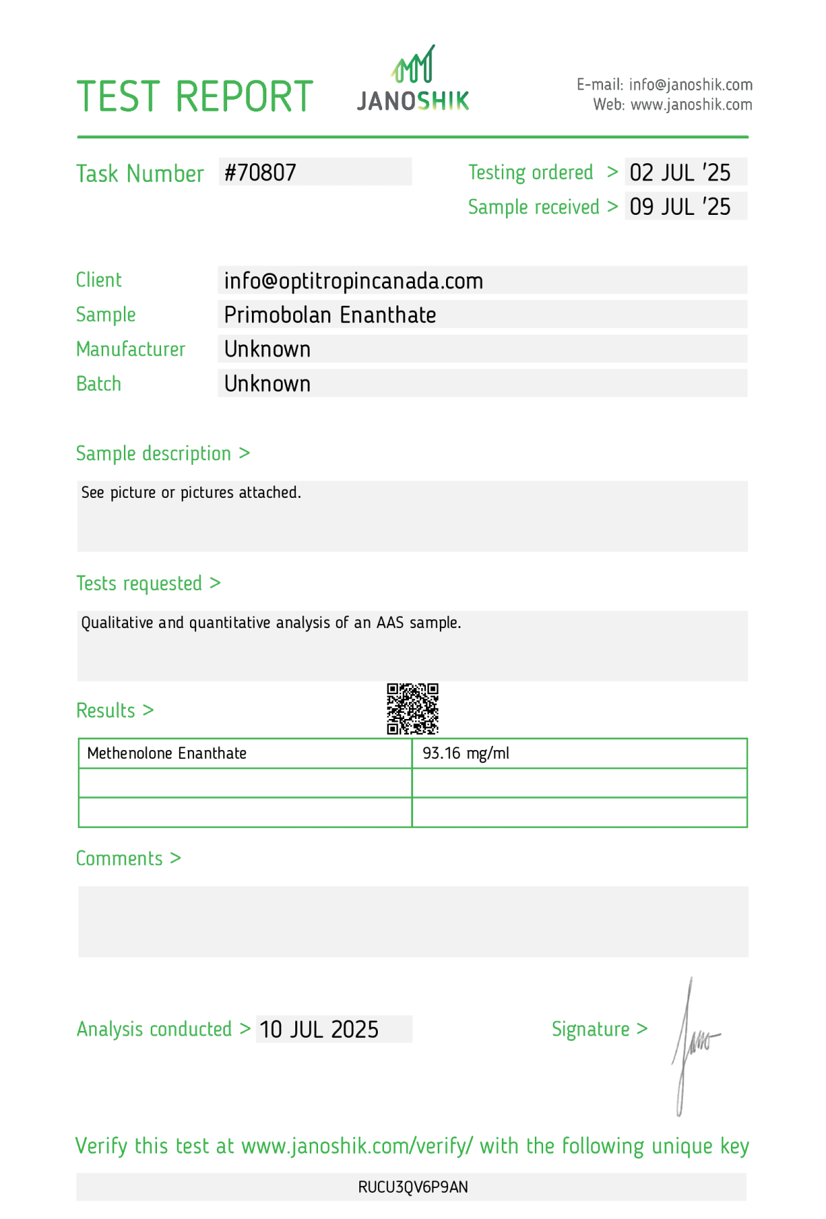Primobolan Enanthate