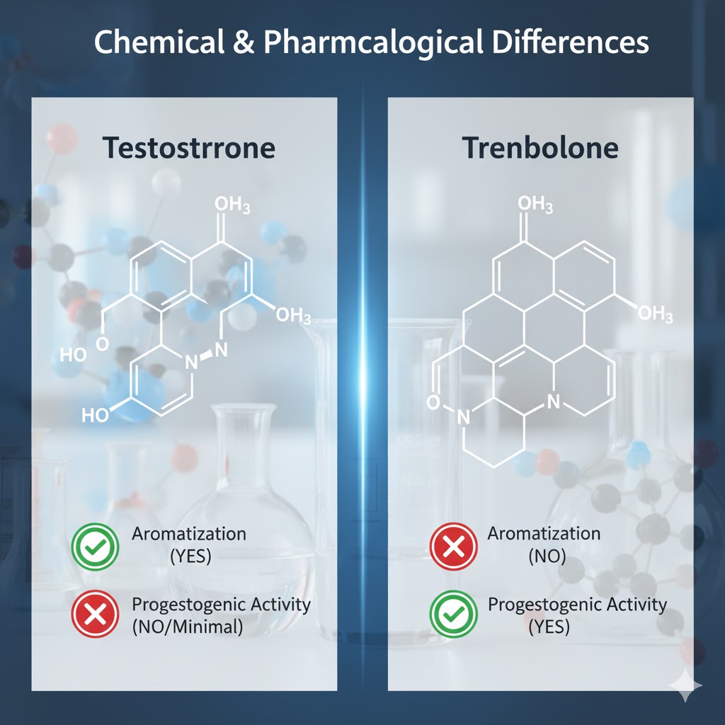 Testosterone vs Trenbolone: Key Chemical and Pharmacological Differences
