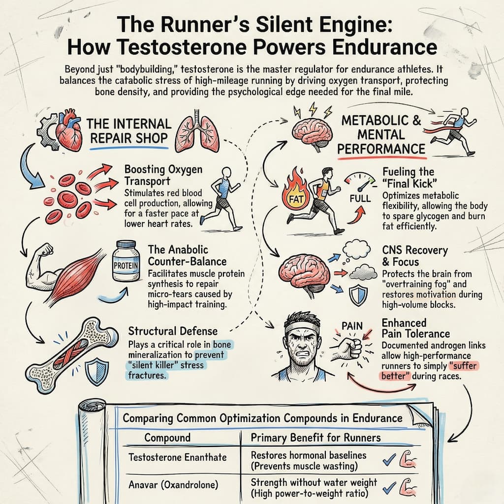 Testosterone benefits for Runners